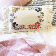 "Perry" Vintage Fringed Pillow Cover